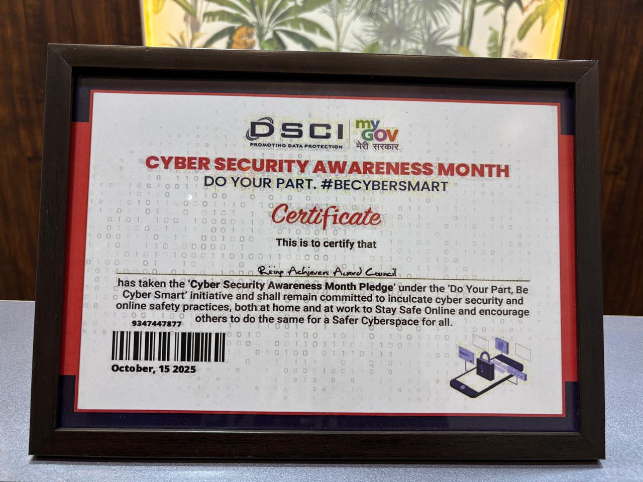 CYBER SECURITY MONTH AWARENESS